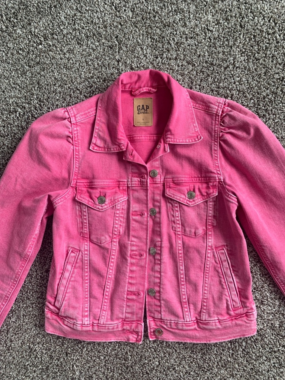 GAP Barbie Pink Limited Denim Jacket Size S